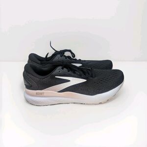 Brooks Women's Size 8.5 M Ghost 16 Black White Orchid Ice Running Sneakers NWOB
